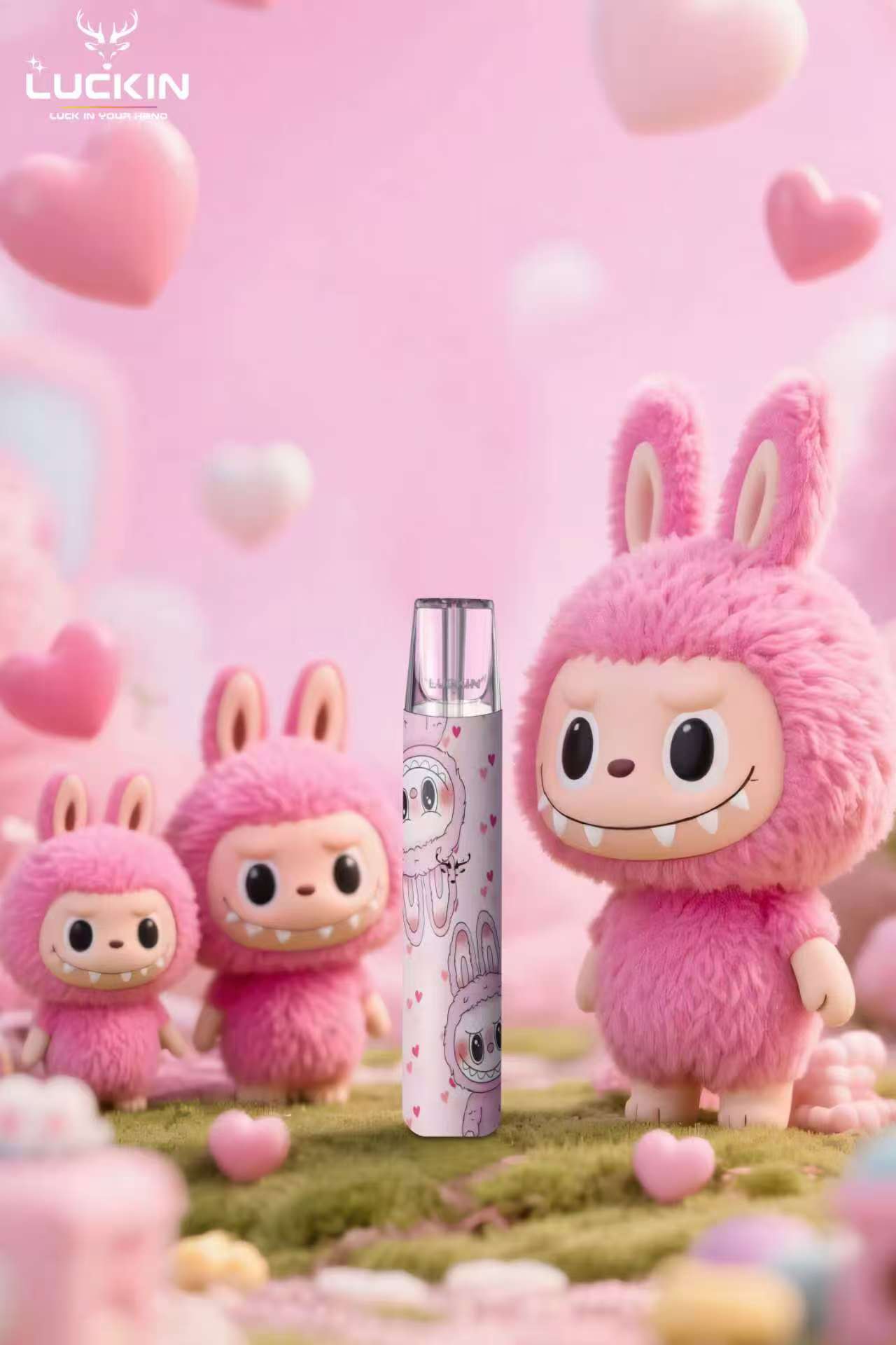 新品上市- LUCKIN 幸運一代主機 泡泡馬特拉布布Labubu潮玩聯名款 兩段式 通配【一代SP2S KISS5 ILIA LANA等煙彈 】