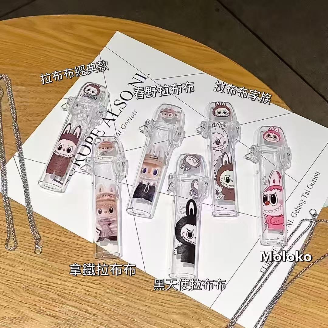 LABUBU拉佈佈 一代/五代主機保護套 通用sp2/lana/ilia/diya保護套 防摔  透明硅膠 （配掛繩）