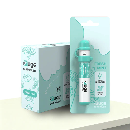 越南品牌 Zuge鼻吸式0丁/無丁電子菸拋棄式 無尼古丁-台灣現貨