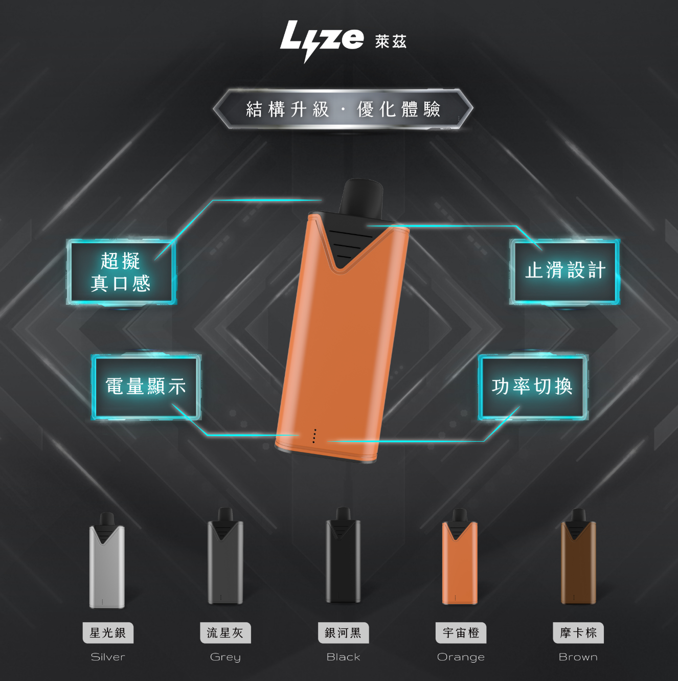 限時活動-買5盒煙彈送1隻主機 萊茲Lyze 10000口一次性電子煙(東京魔盒通用）