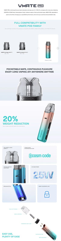 VOOPOO VMATE Pro主機套装（25W） 可調瓦數
