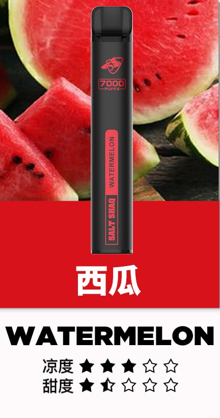 台灣現貨-鯊克SALT SHAQ7000口一次性電子煙/拋棄式