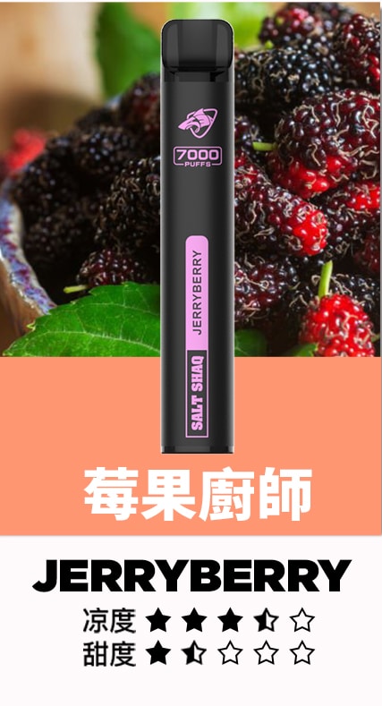 台灣現貨-鯊克SALT SHAQ7000口一次性電子煙/拋棄式