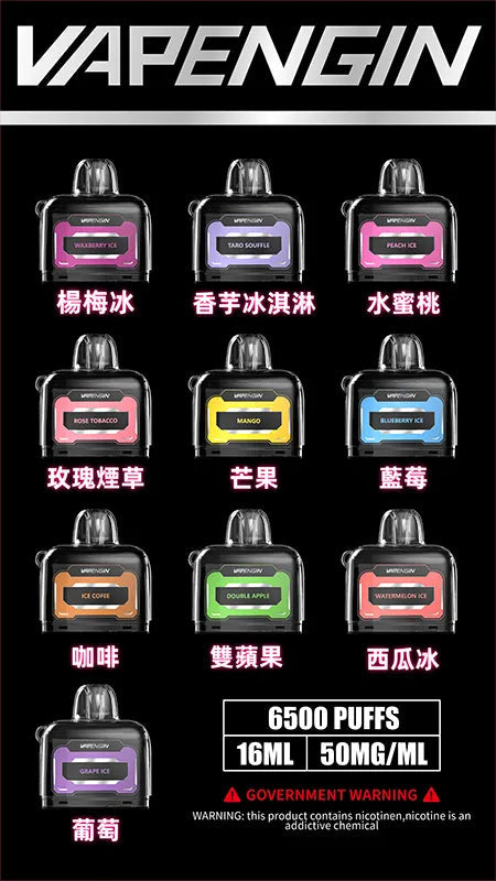 【VAPENGIN】木星一次性 6500口 木星套裝 煙彈 換彈拋棄式電子煙🎁台灣現貨