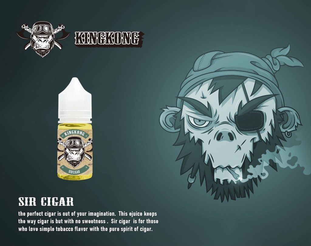 台灣現貨-KING KONG金剛煙草系列(無涼) 小煙油30ml 35mg