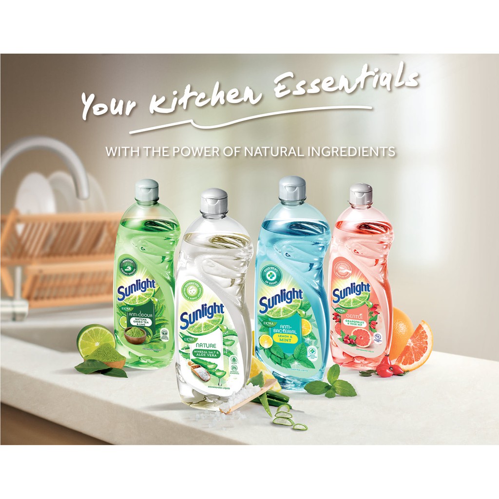 Sunlight Dishwash Liquid Lime/ Lemon 900ml-Wholesale Office Stationery and Pantry Supply