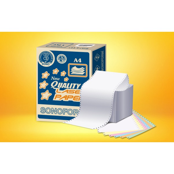 SONOFORM Computer Form 9.5'' x 11'' x 1Ply / 2 Ply 500Fans-Wholesale Office Stationery and Pantry Supply