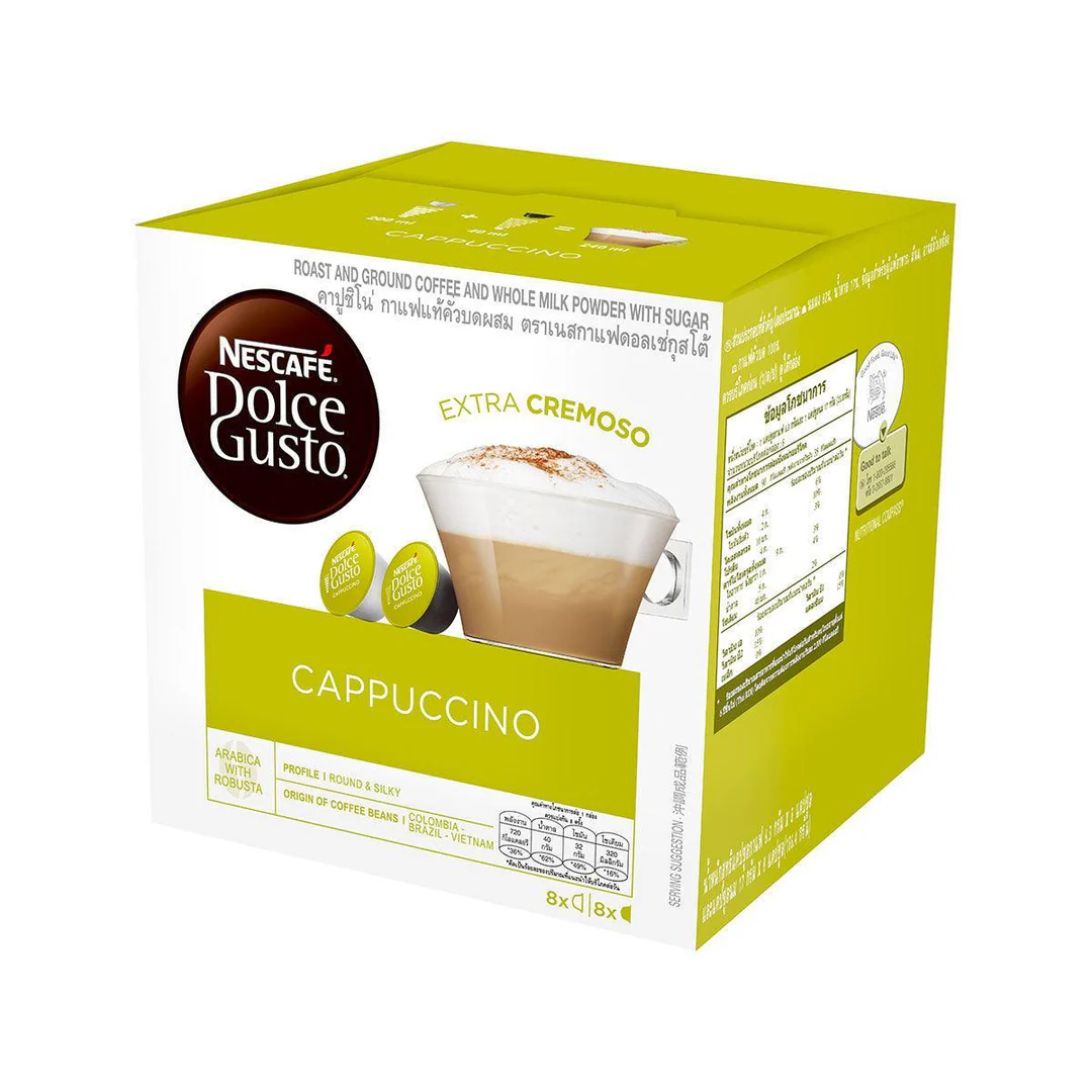 Nescafe Dolce Gusto Cappuccino Coffee Capsules 186.4g x 8s