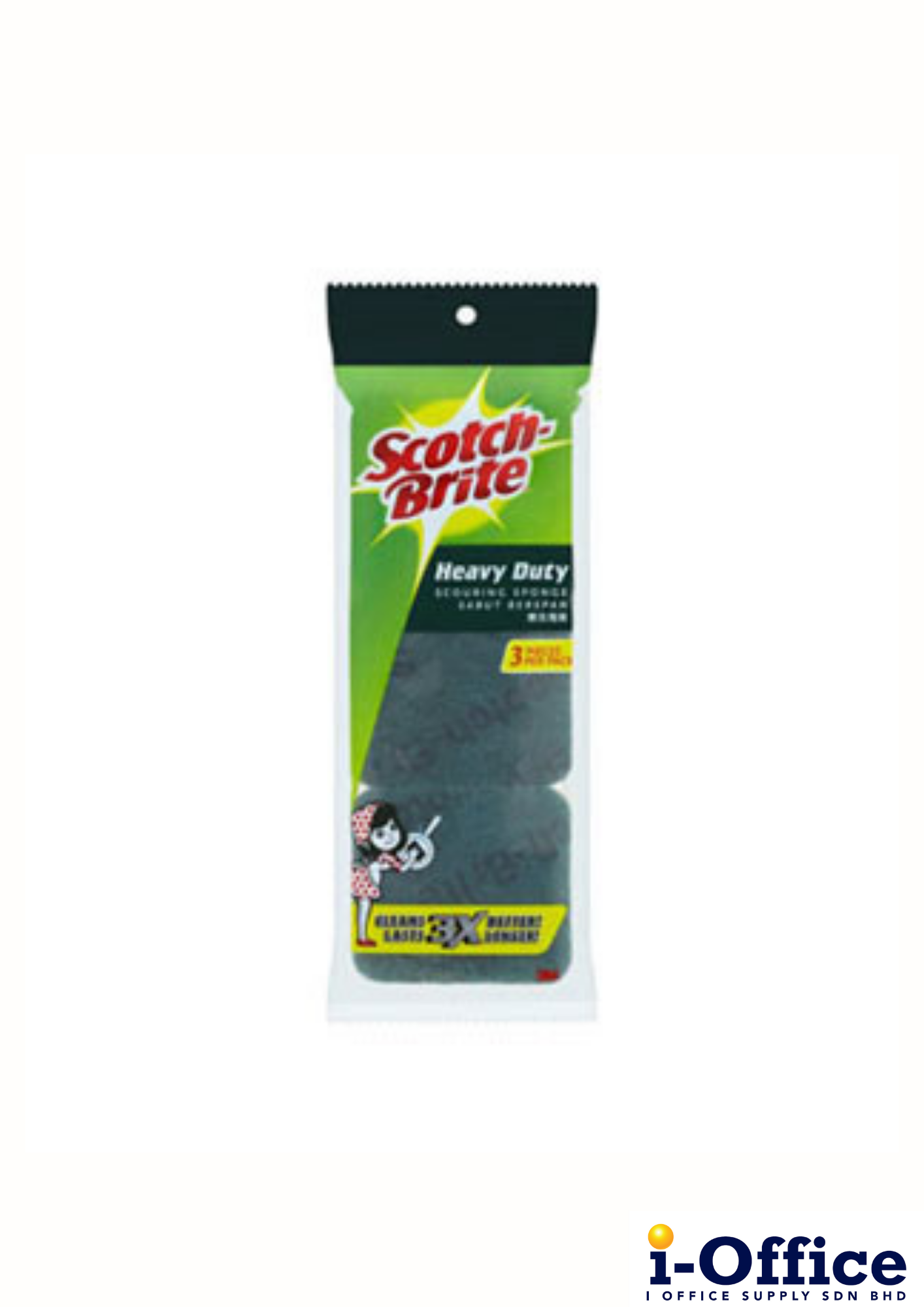 3M Scotch-Brite Heavy Duty Scouring Sponge 3pcs