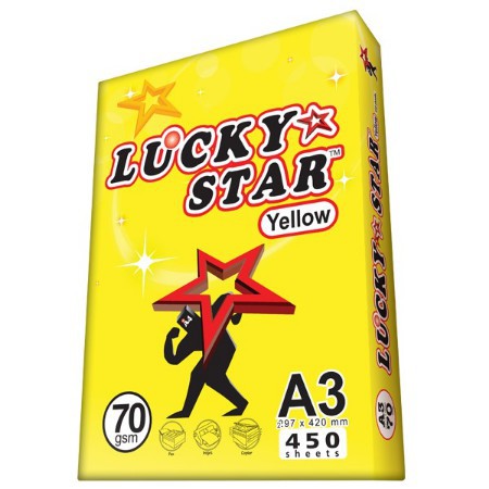A3 70g Lucky Star - 450's (Yellow)