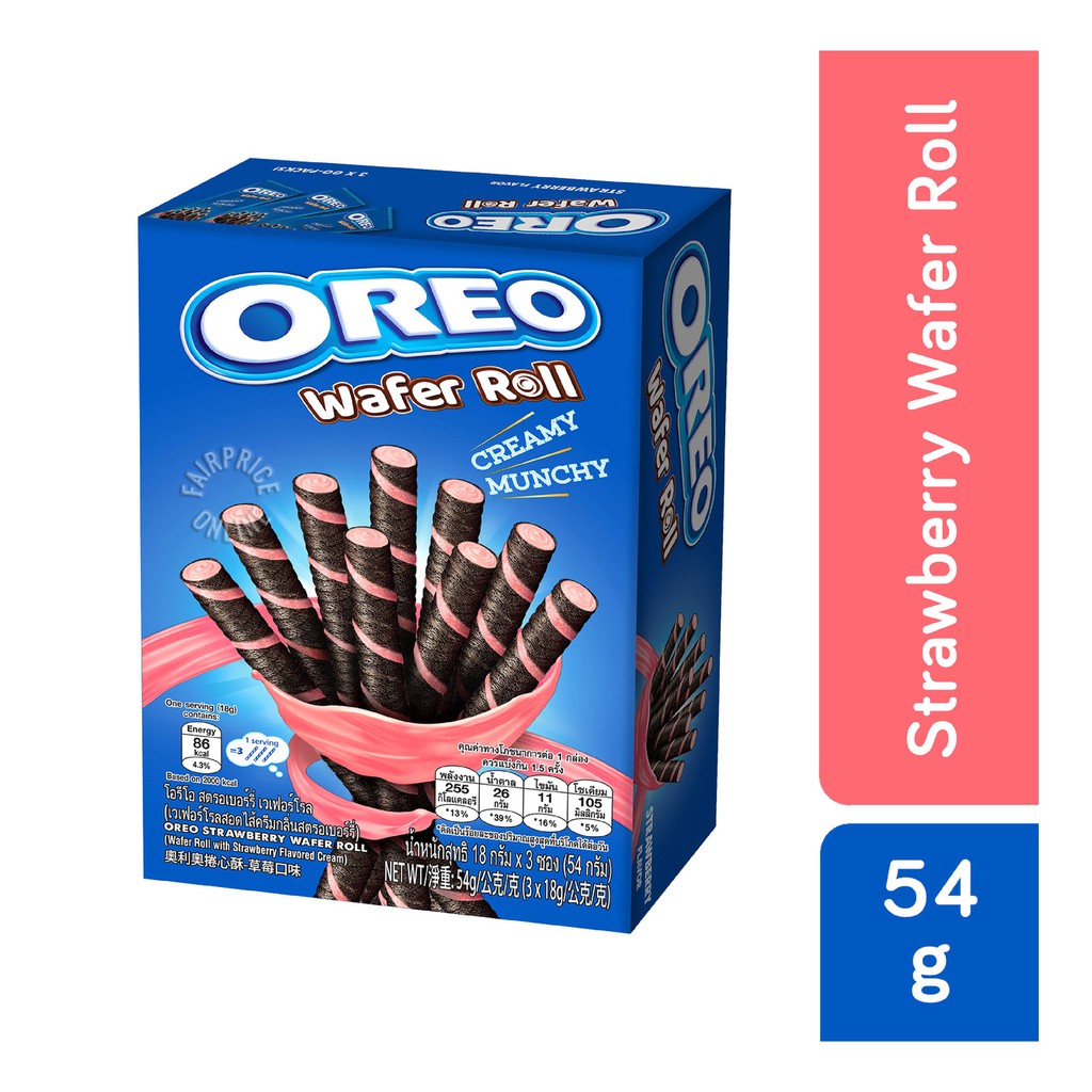 OREO Wafer Roll 54G Chocolate / Vanilla-Wholesale Office Stationery and Pantry Supply