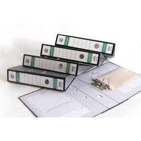 LION FILE GREEN Label Lever Arch File-Wholesale Office Stationery and Pantry Supply