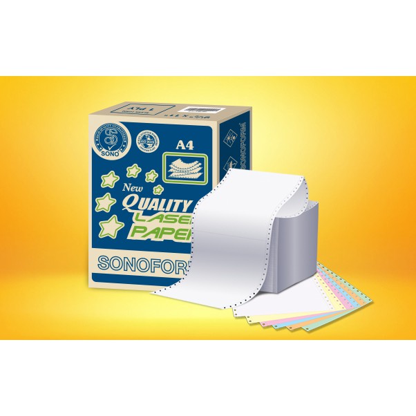 SONOFORM Computer Form 9.5'' x 11'' x 1Ply / 2 Ply 500Fans-Wholesale Office Stationery and Pantry Supply