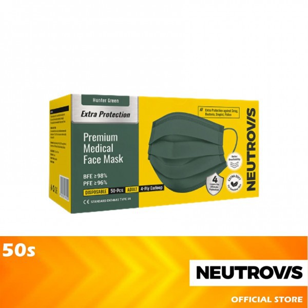 NEUTROVIS Premium Medical Face Mask 50's-Wholesale Office Stationery and Pantry Supply