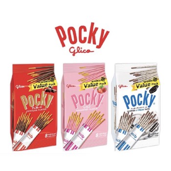 GLICO POCKY Biscuit Stick Value Pack 176G x 8'S-Wholesale Office Stationery and Pantry Supply