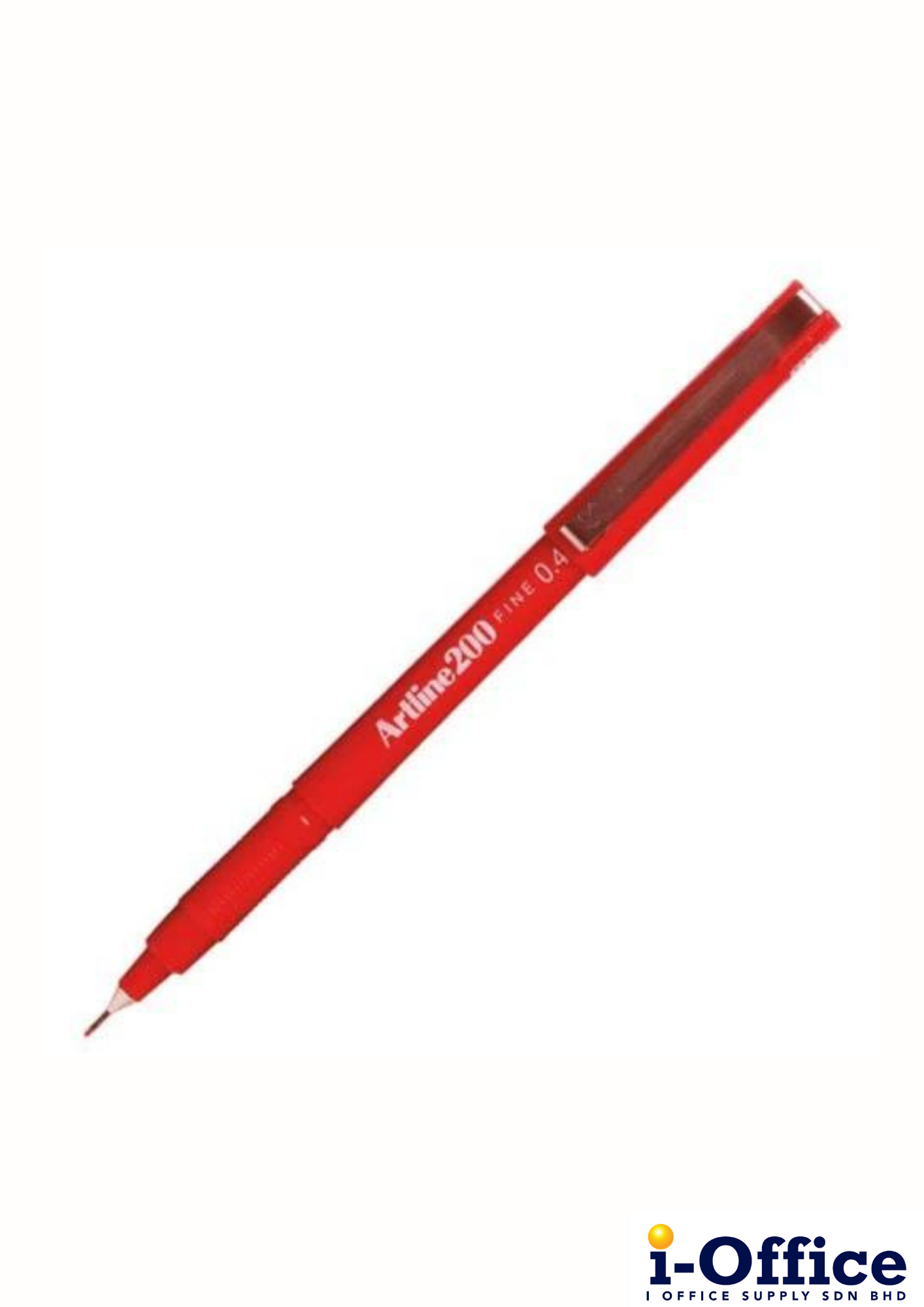 Artline 200 Fine Line Pen - 0.4mm - Red
