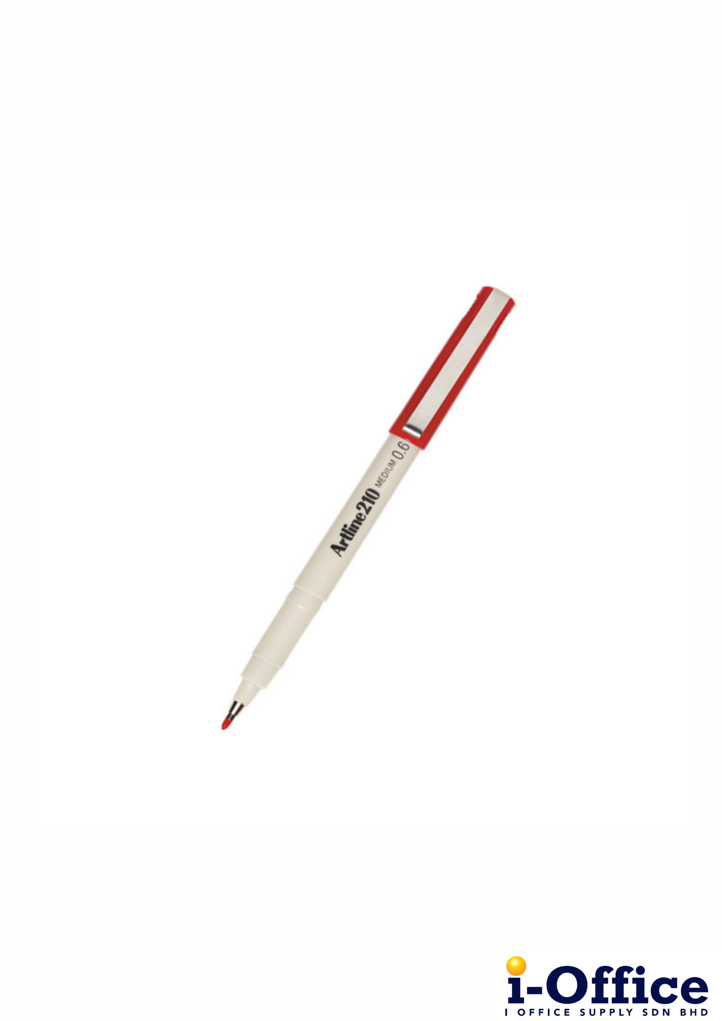 Artline 210 Medium Line Pen - 0.6mm - Red