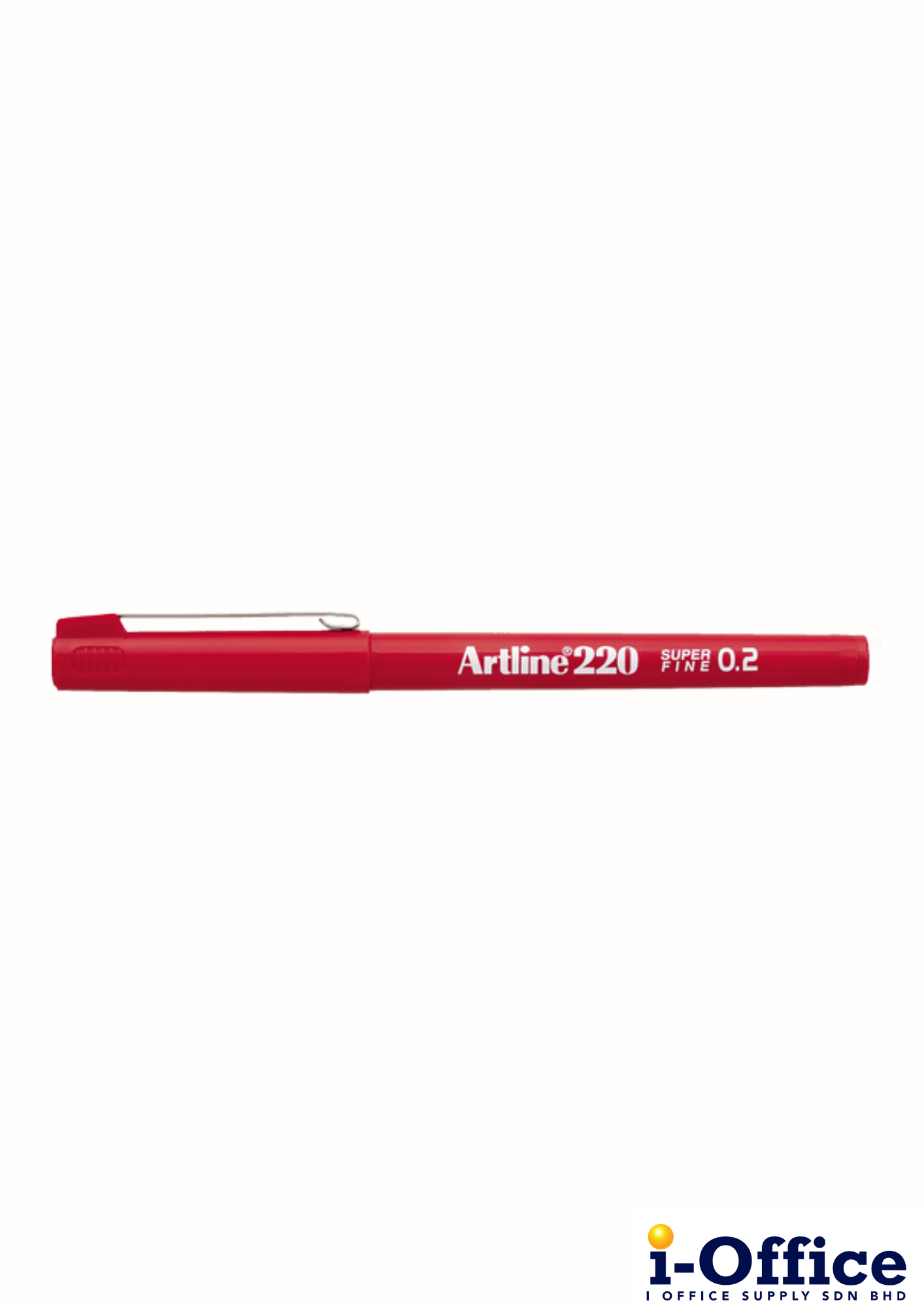 Artline 220 Super Fine Line Pen - 0.2mm - Red