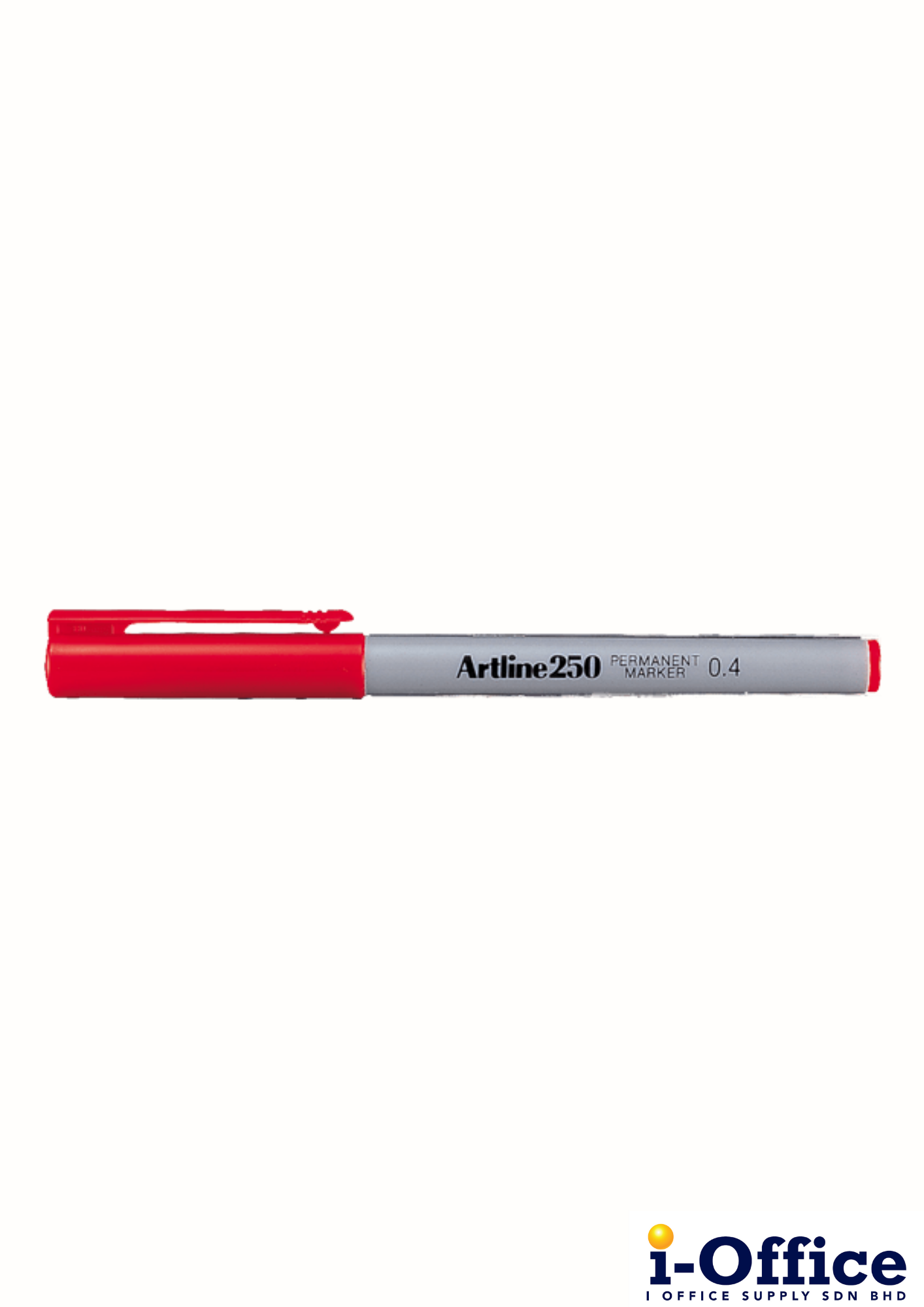 Artline 250 Permanent Marker Pen - Red