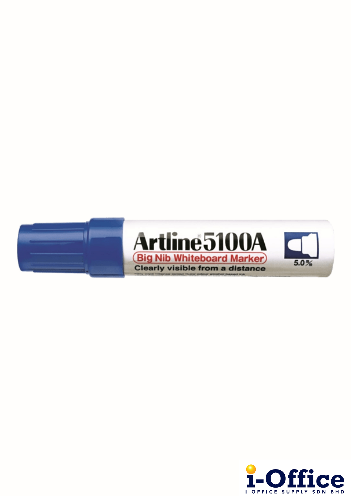 Artline 5100A Big Nib White Board Marker - Blue