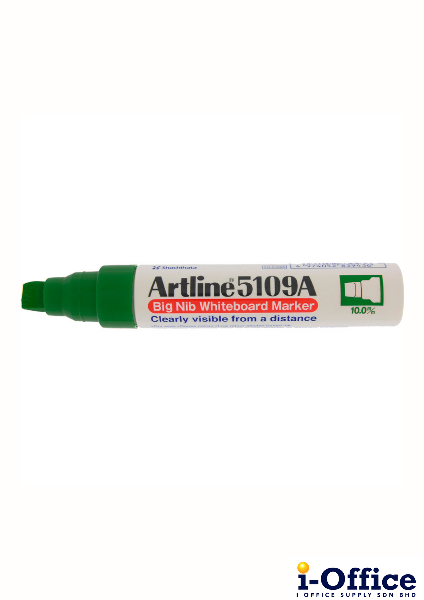 Artline 5109A Big Nib White Board Marker - Green