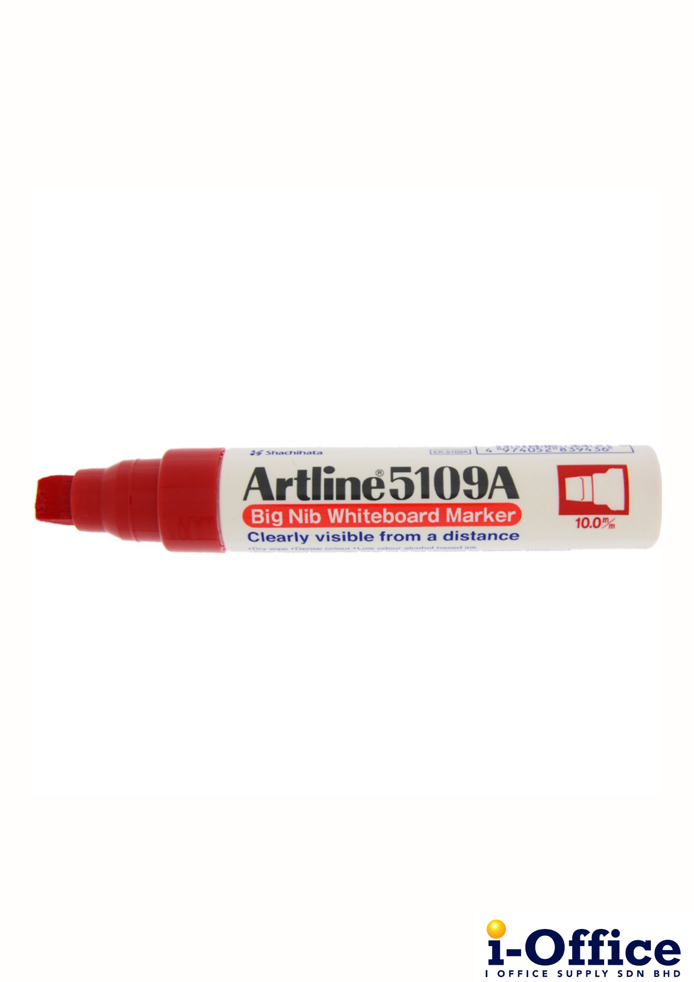 Artline 5109A Big Nib White Board Marker - Red