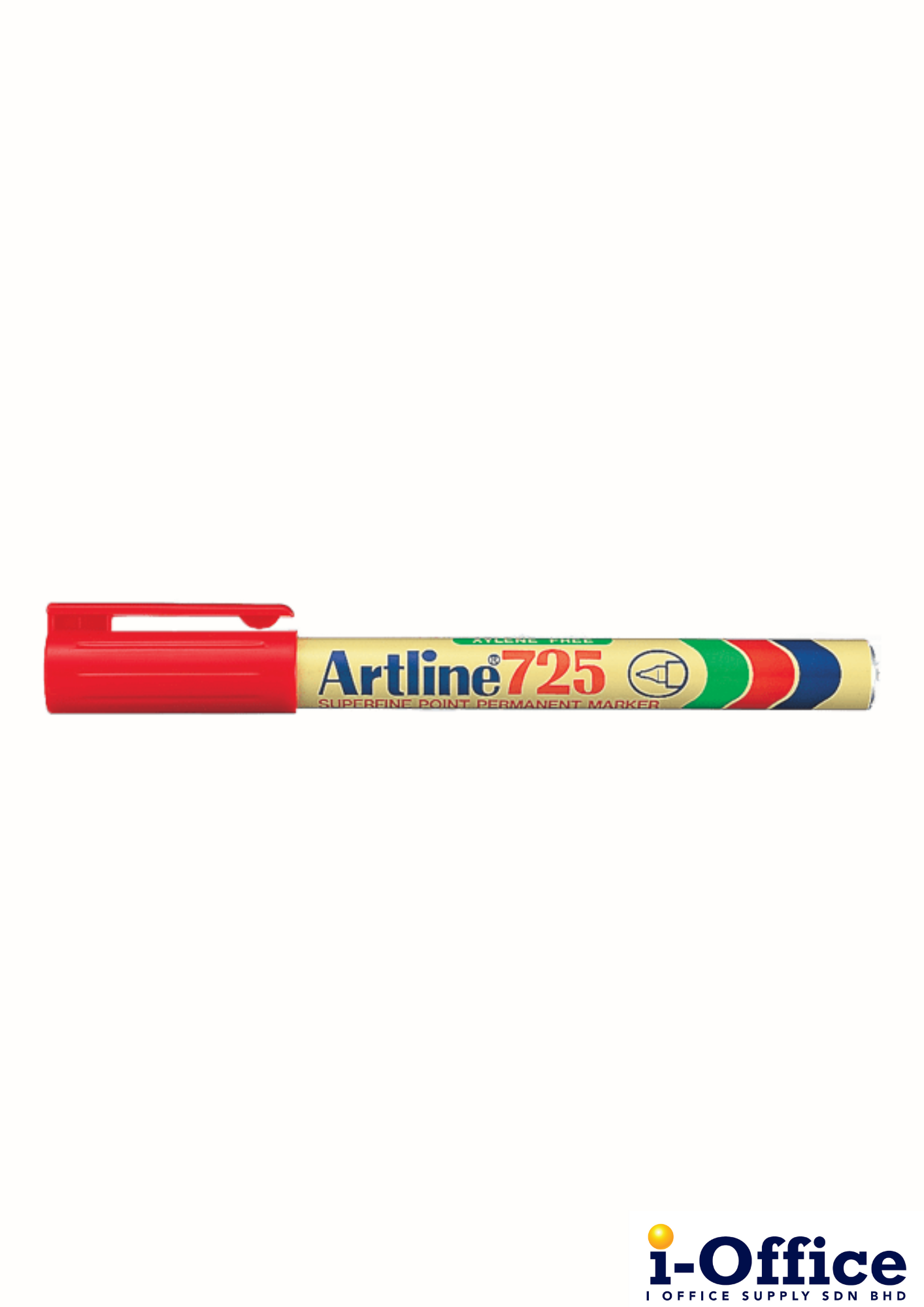 Artline 725 Permanent Marker Pen - Red