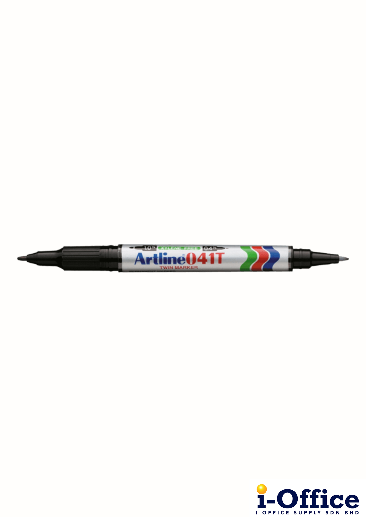 Artline EK-041T Twin Tip Permanent Marker - Black