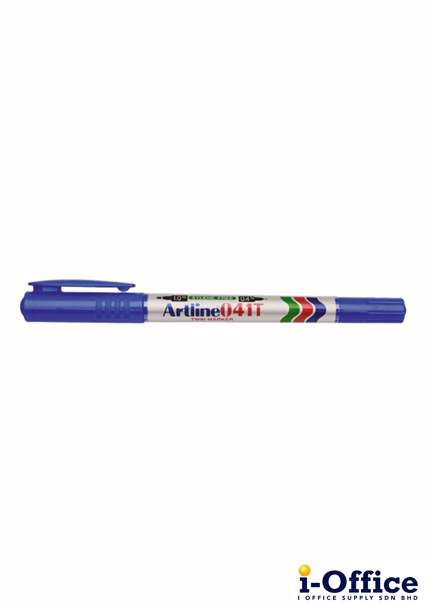 Artline EK-041T Twin Tip Permanent Marker - Blue