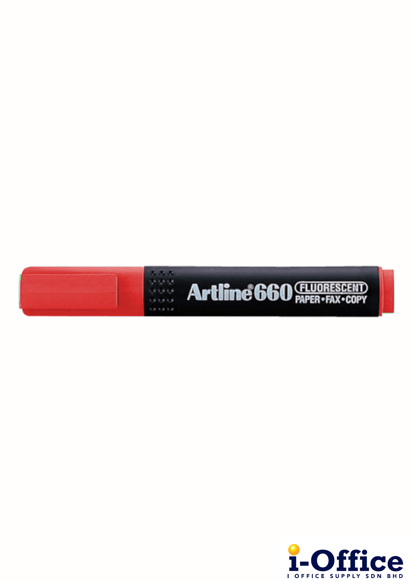 Artline EK-660 Highliter Fluorescent - Red