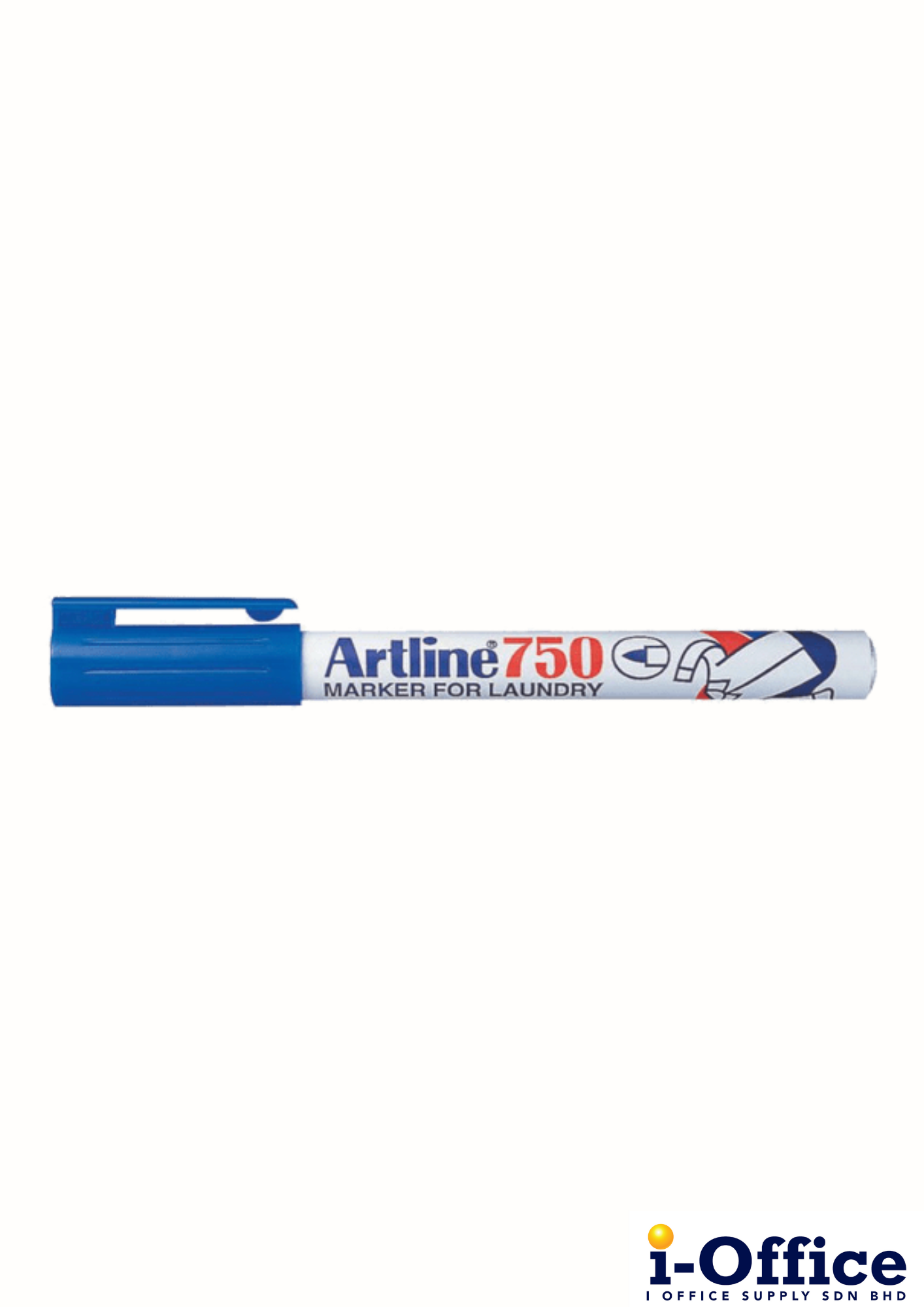 Artline EK-750 Marker For Laundry Pen - Blue