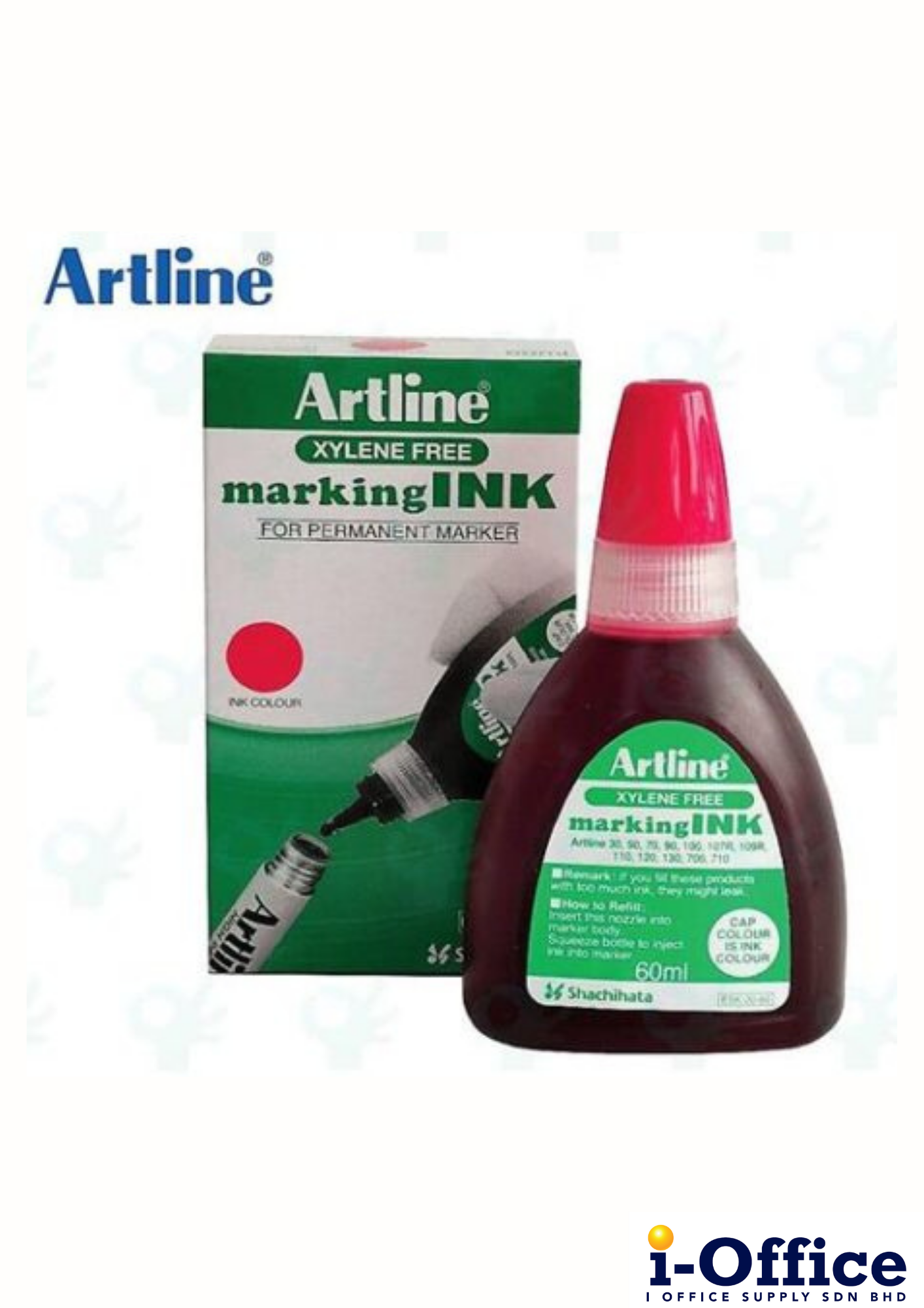 Artline Marking Ink 60ml - Red