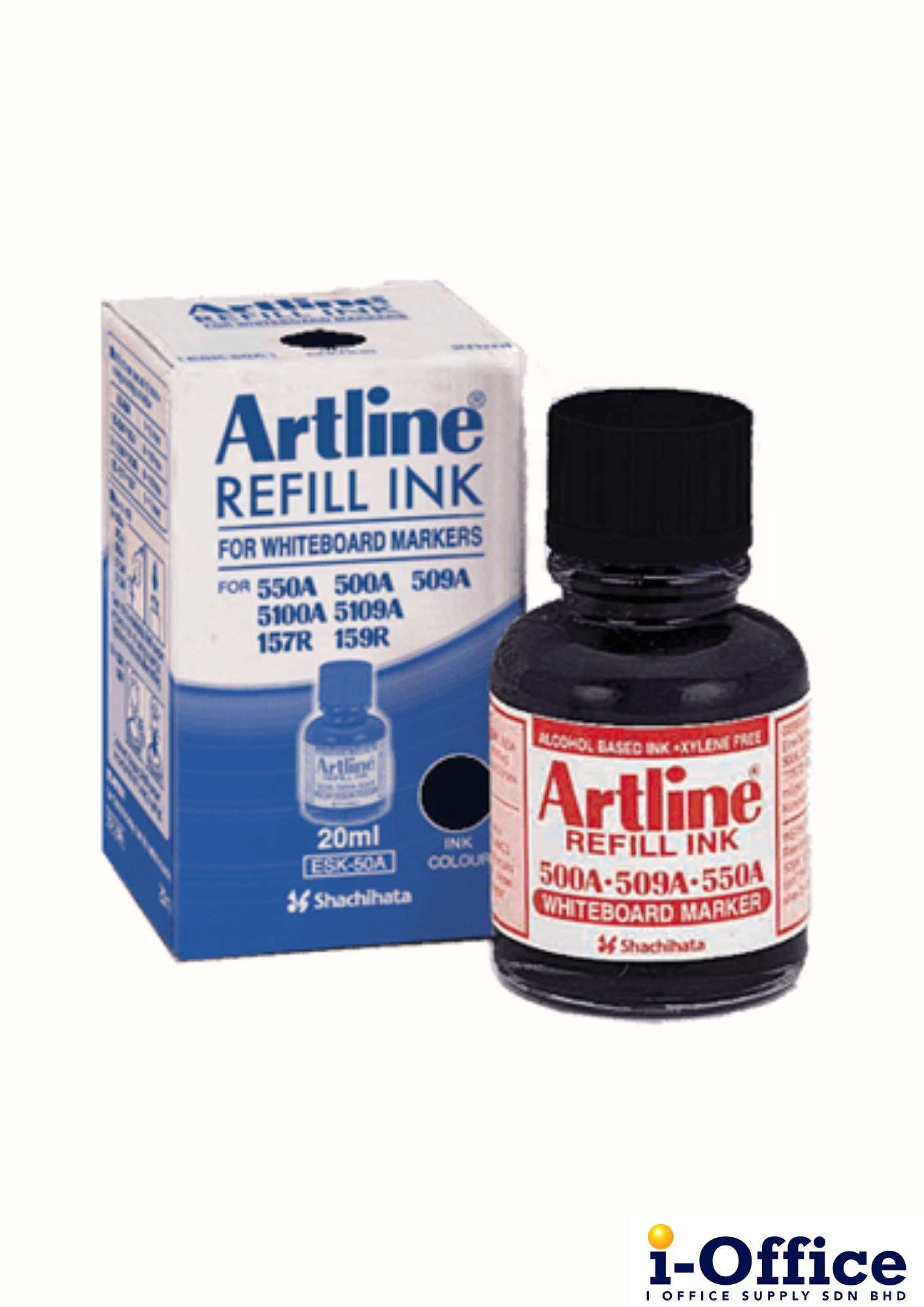 Artline White Board Refill Ink 20ml - Black