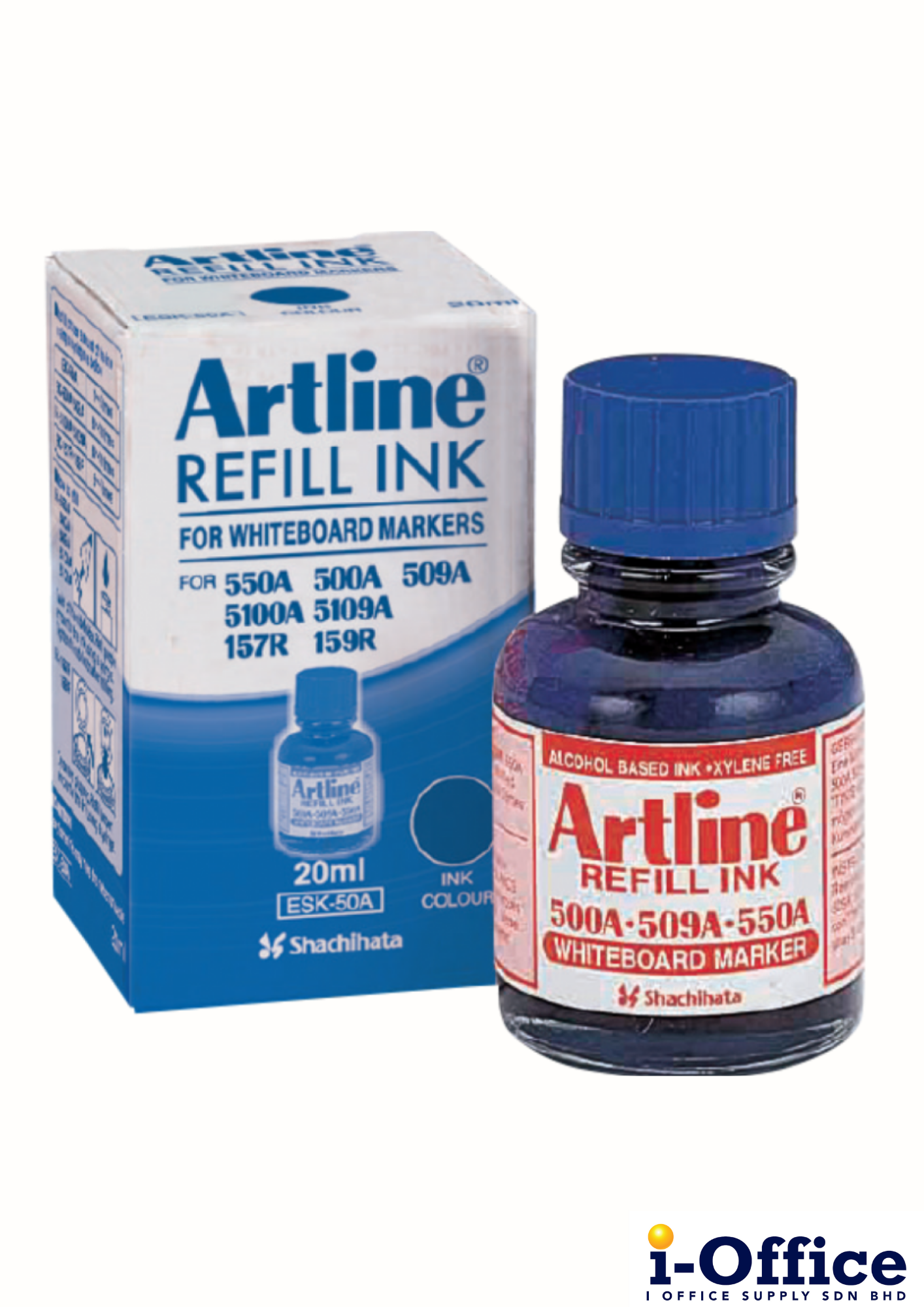 Artline White Board Refill Ink 20ml - Blue