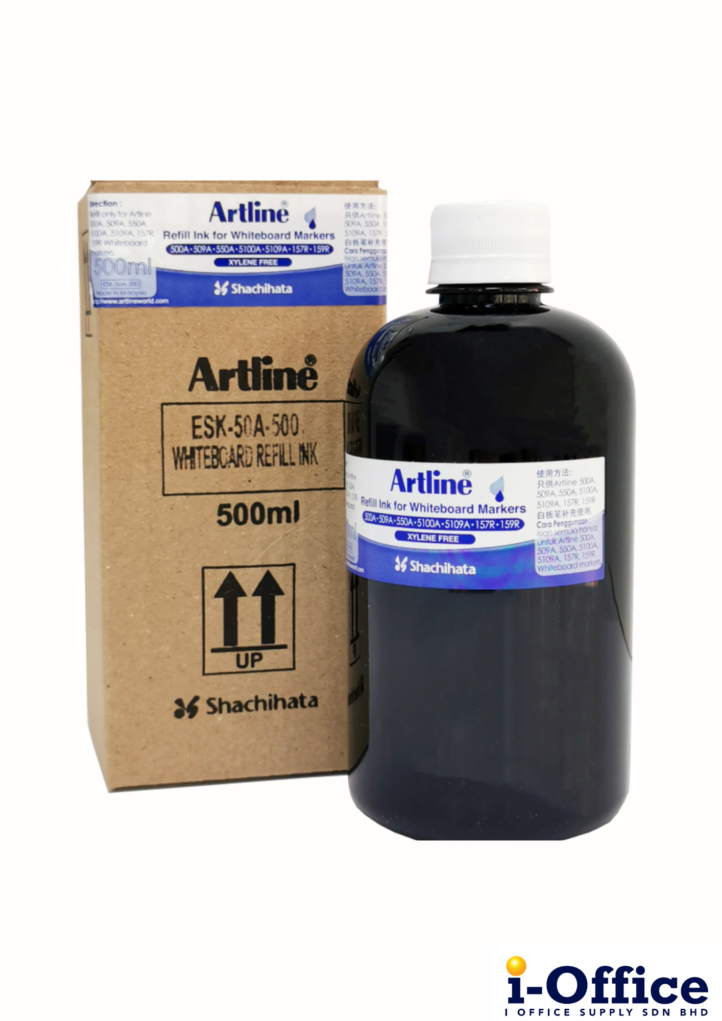 Artline White Board Refill Ink 500ml - Blue