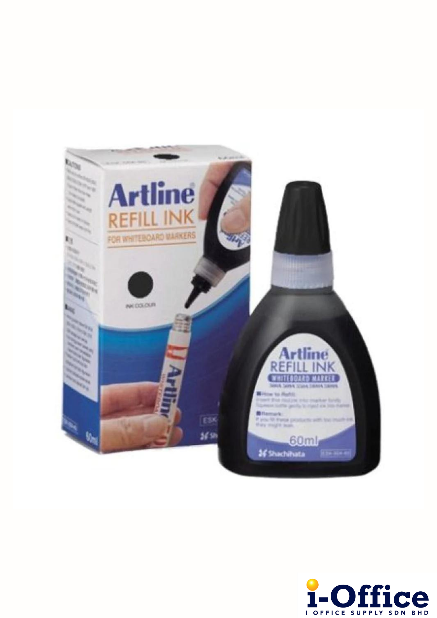 Artline White Board Refill Ink 60ml - Black