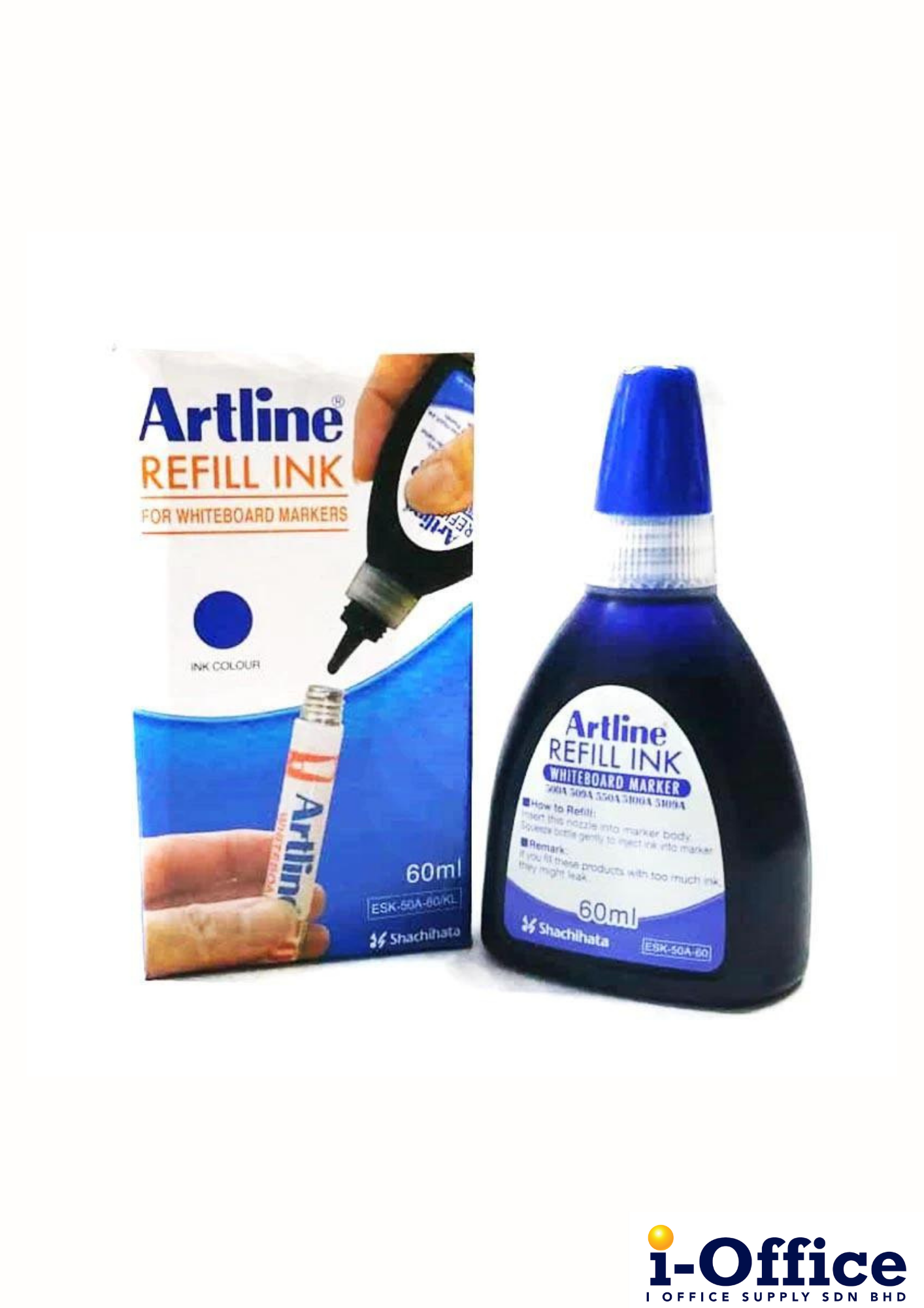 Artline White Board Refill Ink 60ml - Blue