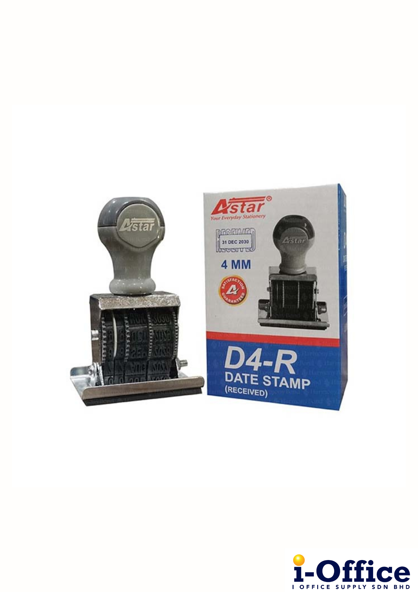 Astar D4-R 4mm Date Stamp & Received