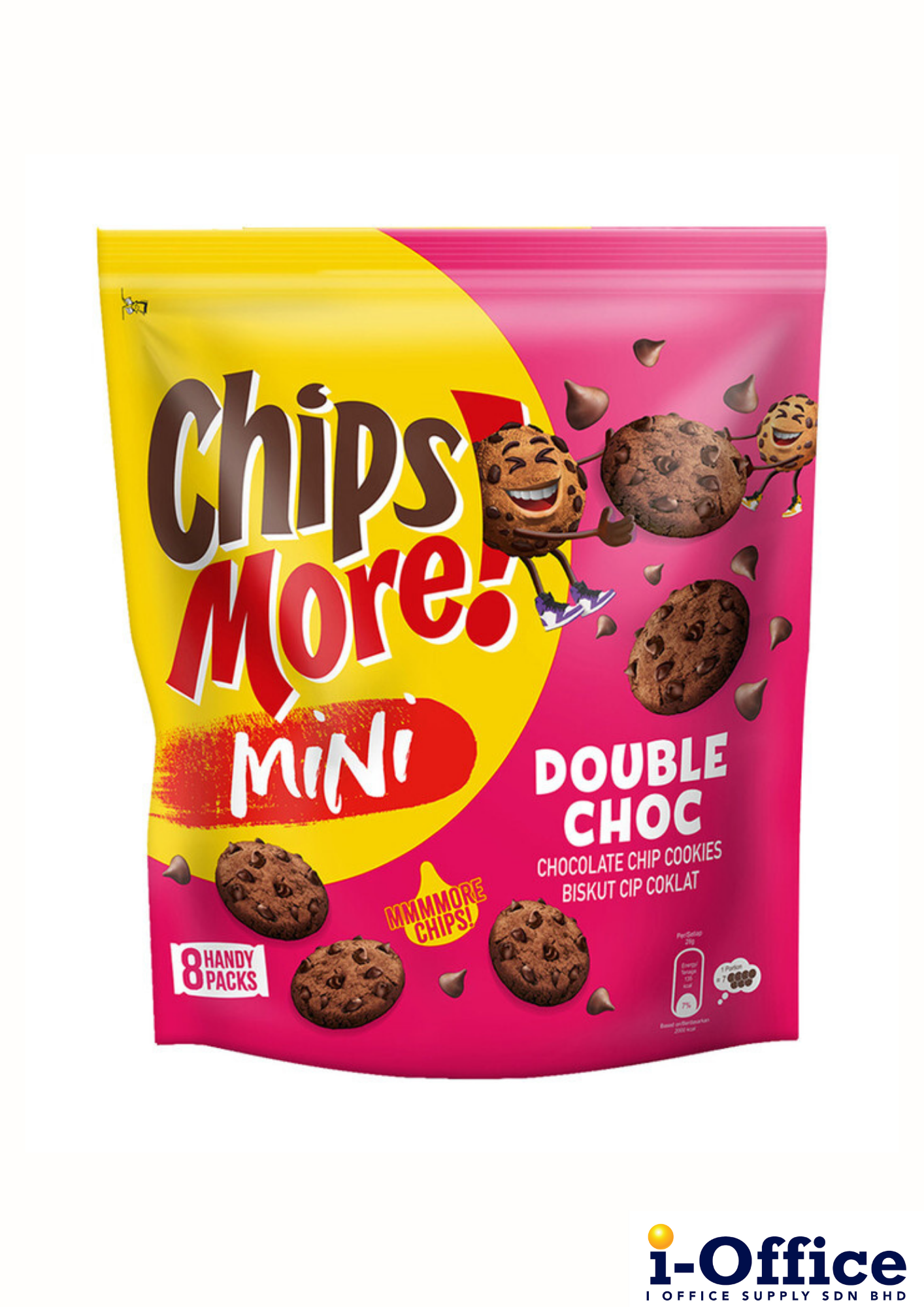 Chipsmore Cookies Multi 8s x 28g - Double Chocolate