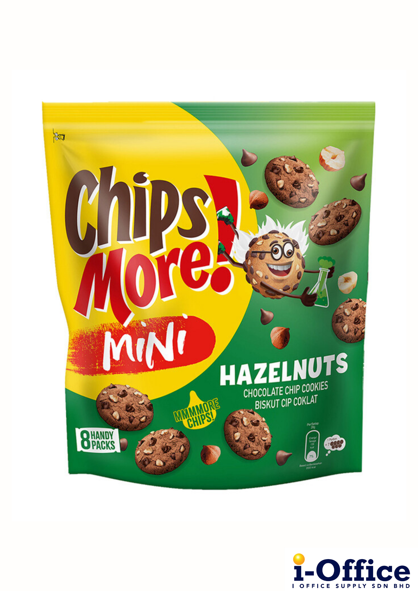 Chipsmore Cookies Multi 8s x 28g - Hazelnut