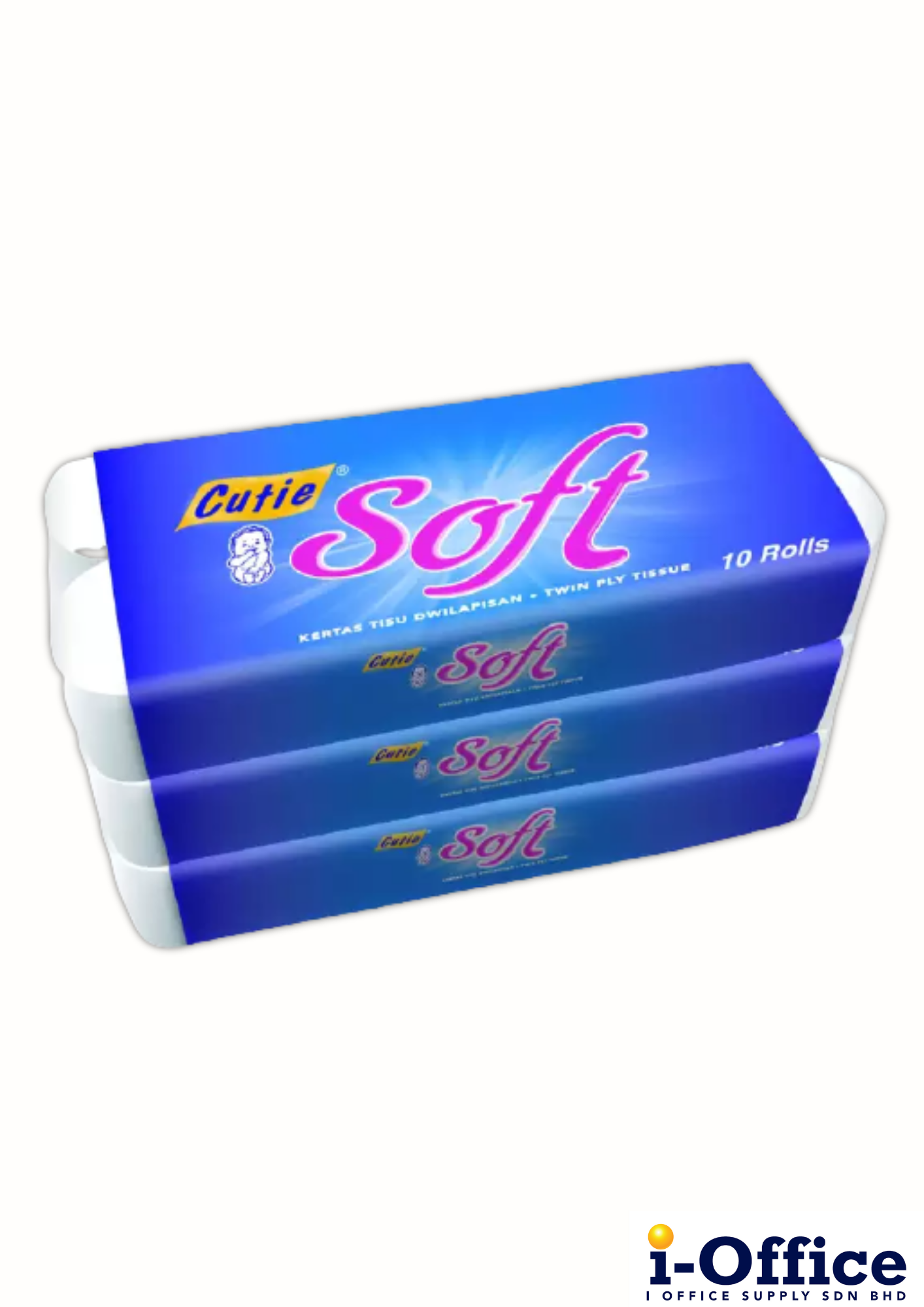 Cutie Soft Twin Ply Toilet Tissue - 3s x 10rolls