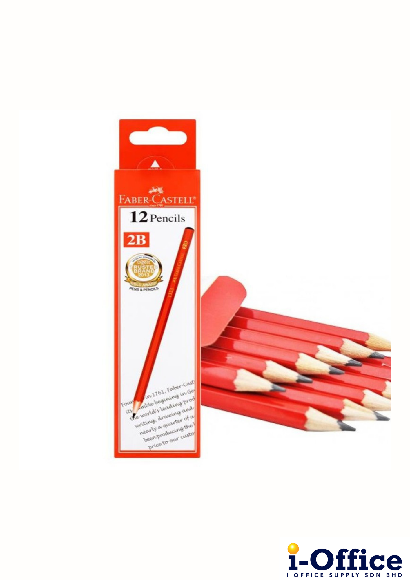 Faber Castell 1323 2B Pencil - 12pcs