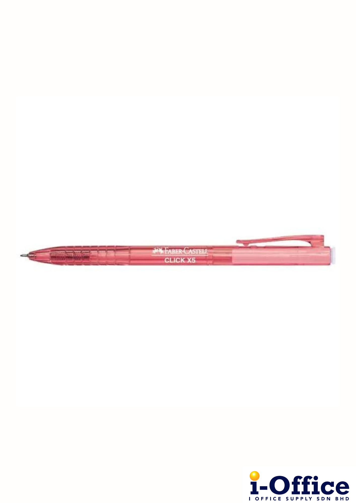 Faber-Castell Click X5 Ball Pen - 0.5mm - Red