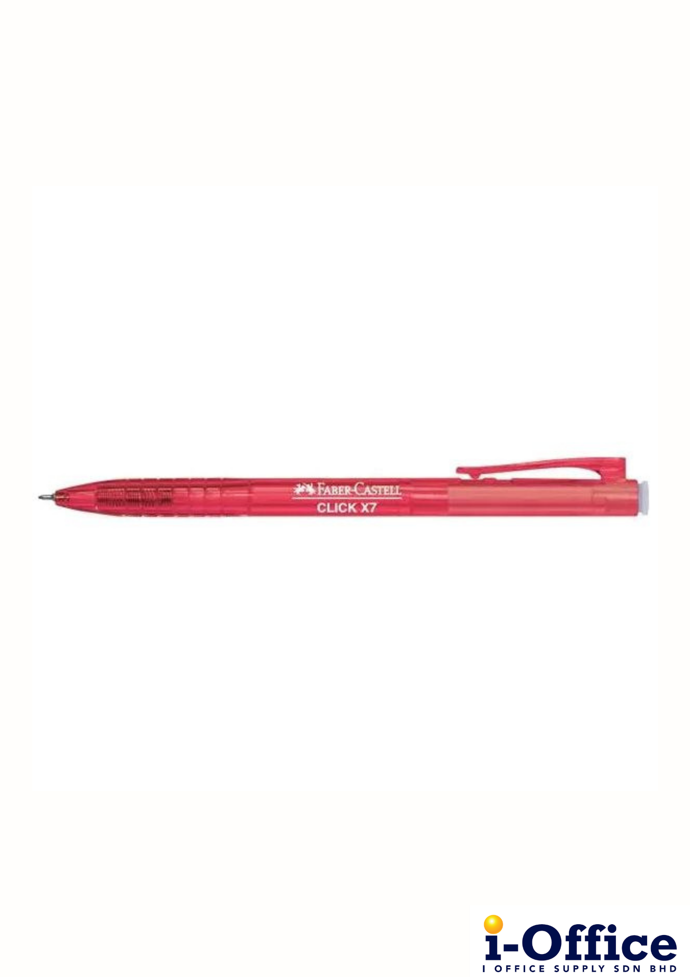 Faber-Castell Click X7 Ball Pen - 0.7mm - Red