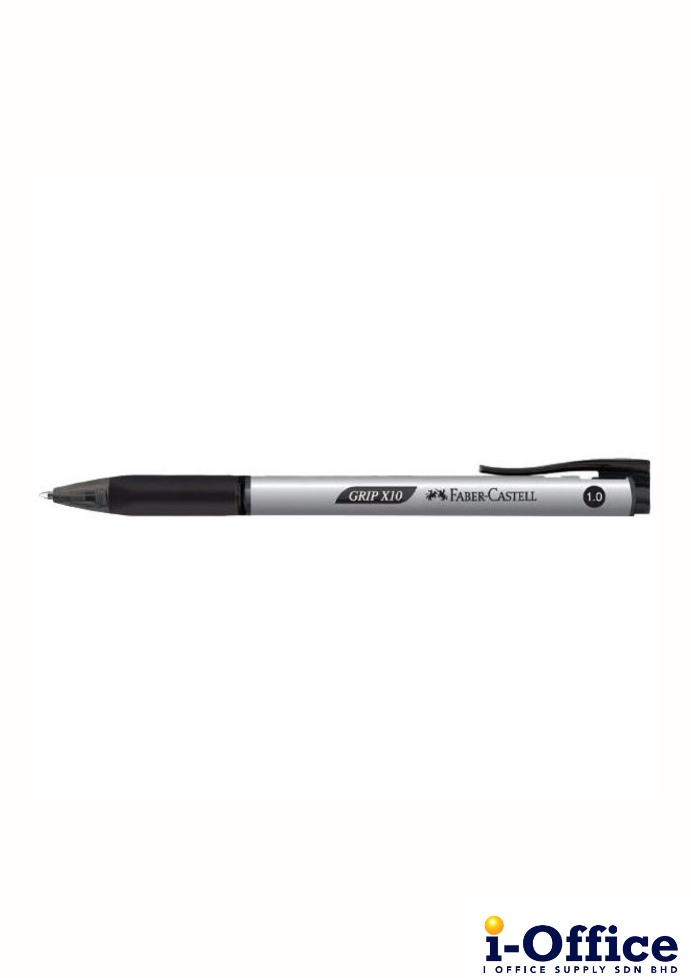 Faber-Castell Grip X10 Ball Pen - 1.0mm - Black