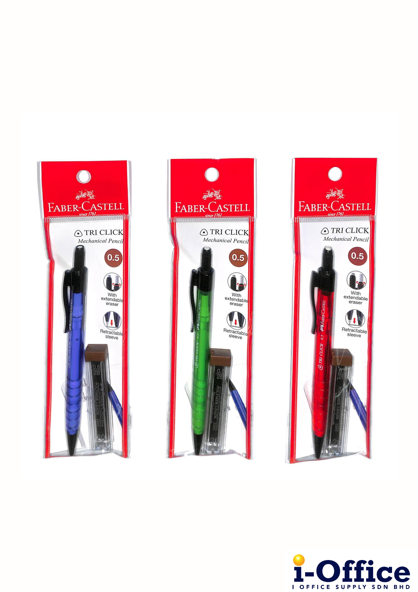 Faber-Castell Tri Click 136002 Mechanical Pencil - 0.5mm