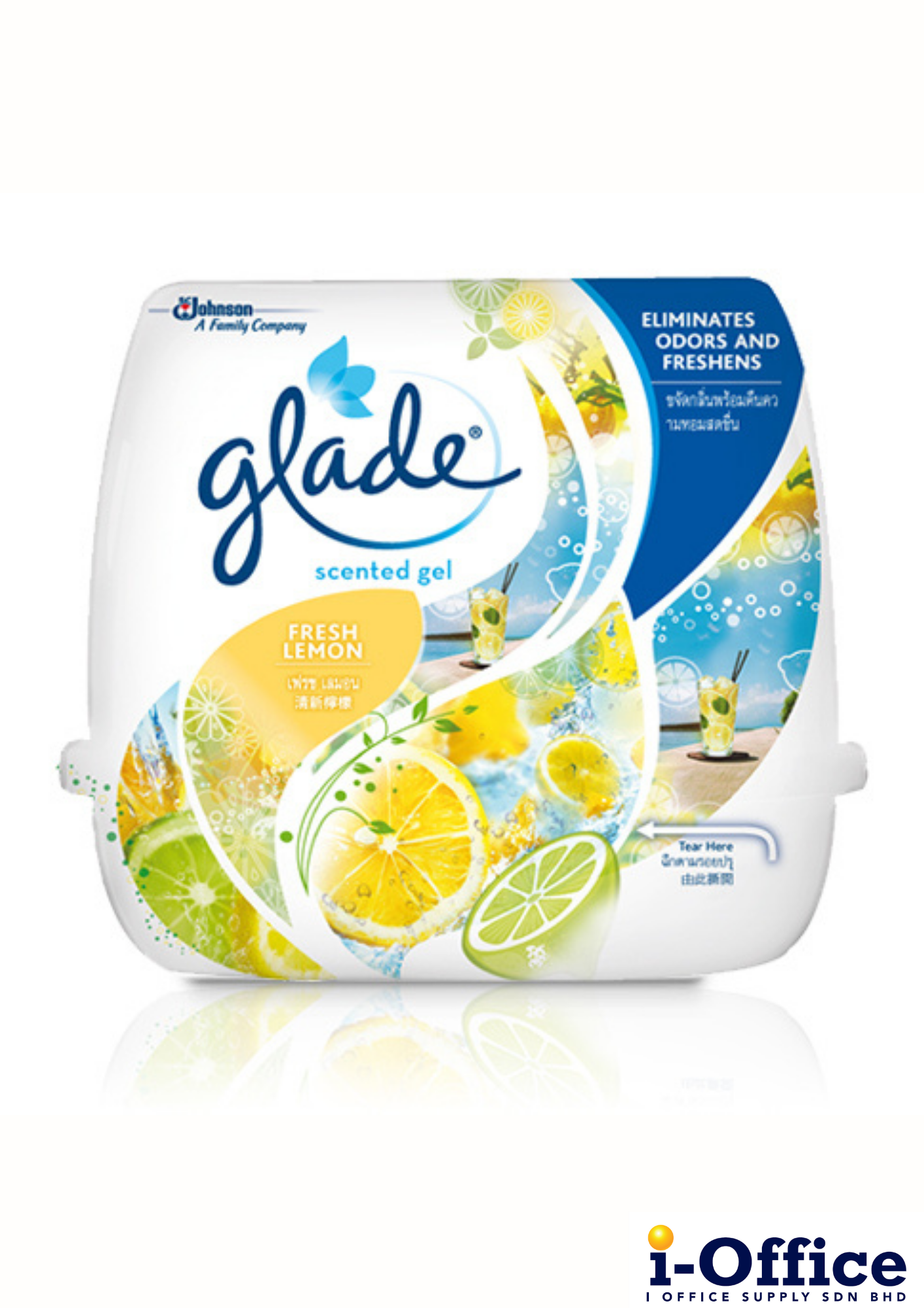 Glade Scented Gel Fresh Lemon 180g