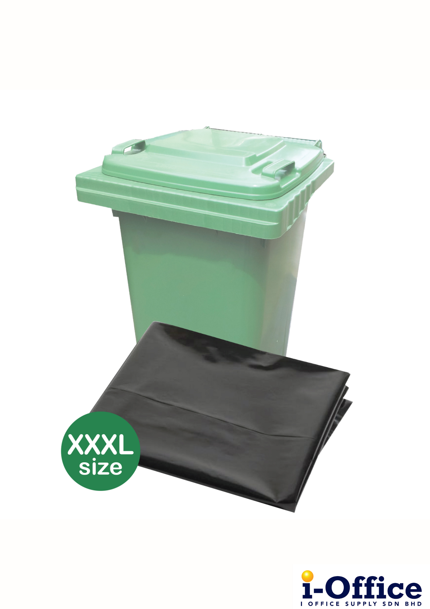 HDPE Black Garbage Bag - 50" x 52" - 10s
