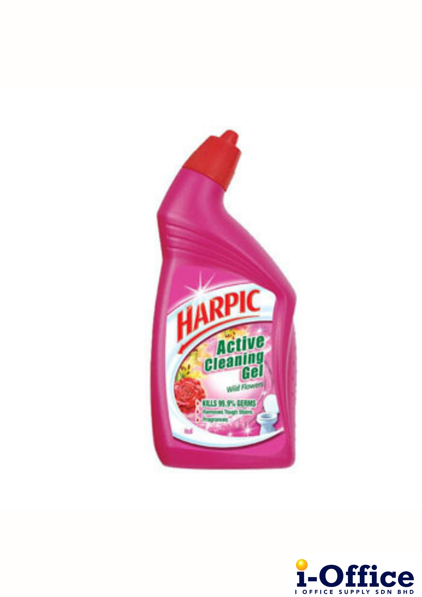 Harpic Toilet Cleaning Gel Wild Flowers - 2s x 500ml