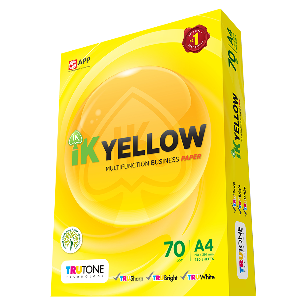 A4 70g IK Yellow - 450's